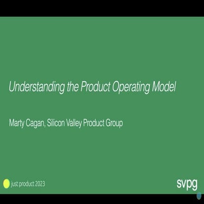 Transformed: Moving to the Product Operating Model | PPT