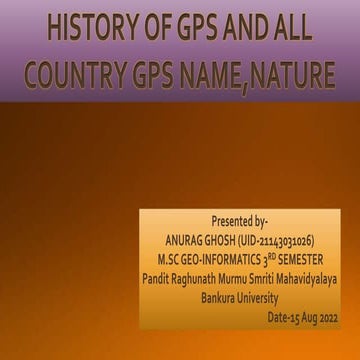 GPS HISTORY