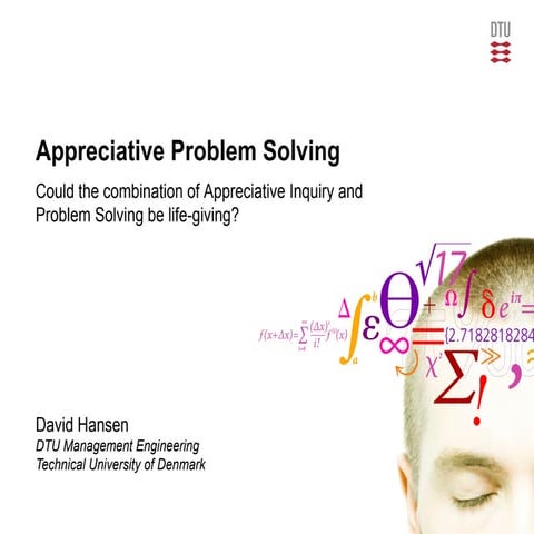 Appreciative Problem Solving (David Hansen)