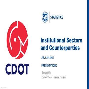 Sectorization and Counterparties based on GFSM 2014 | PPTX