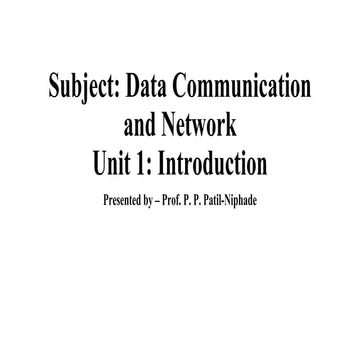 networking in cyber security basics of data communication | PDF