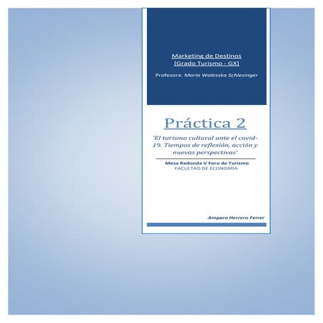 P2   informe mesa redonda v foro de turismo - amparo herrero