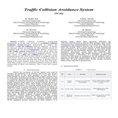 Research Paper ( TCAS )