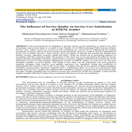 Assessing public satisfaction of public service application using ...