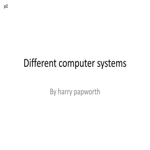 P2 ciscooo identifying and describing different computer systems