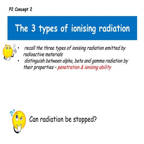 P2 concept 2   the 3 types of radiation