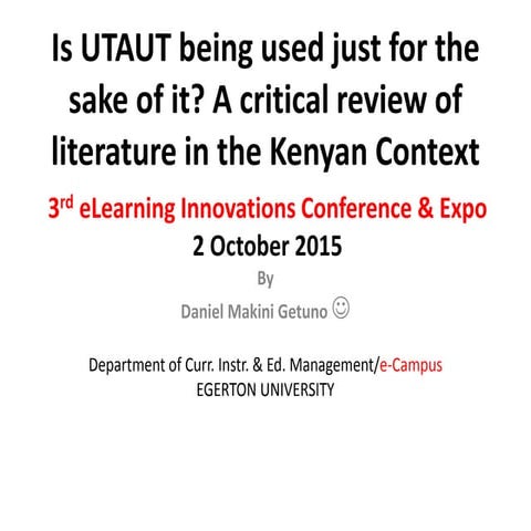 A critical review of literature in the kenyan context