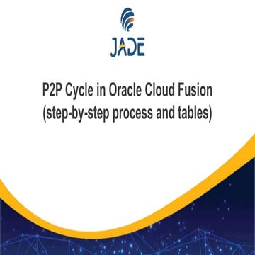 P2P Cycle in Oracle Cloud Fusion | PPT