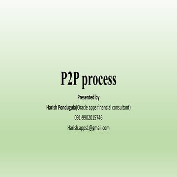 P2p process  - harish pondugula slides