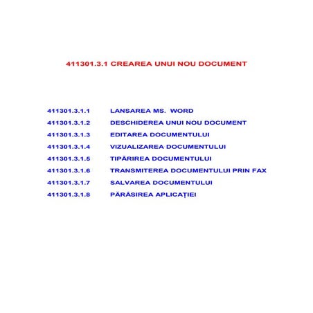 P3.1 crearea unui nou document