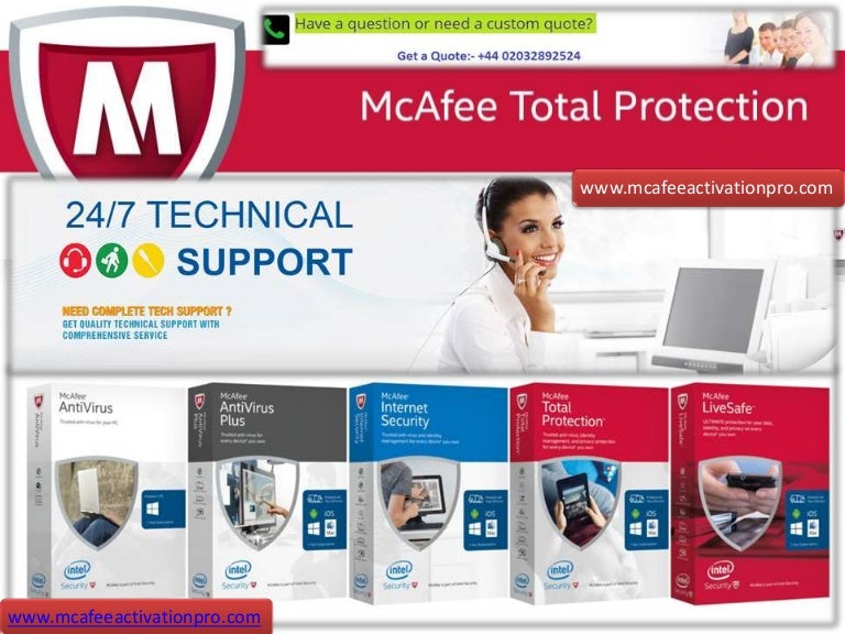 McAfee Antivirus Install & Activate card