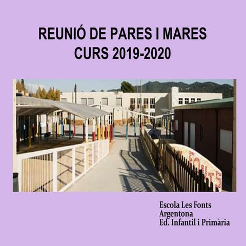 REUNIÓ D'AULA P3 CURS 2019-2020