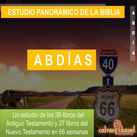 P31 Estudio Panorámico de la Biblia: Abdias