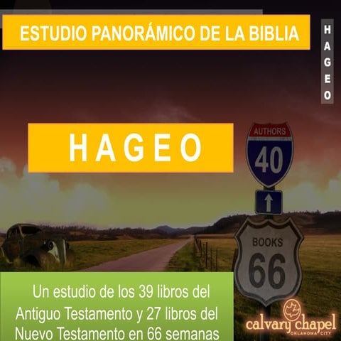 P37 Estudio Panorámico de la Biblia: Hageo