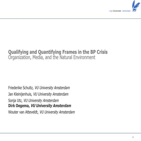 Framing theory in studies of environmental information in press | PPTX