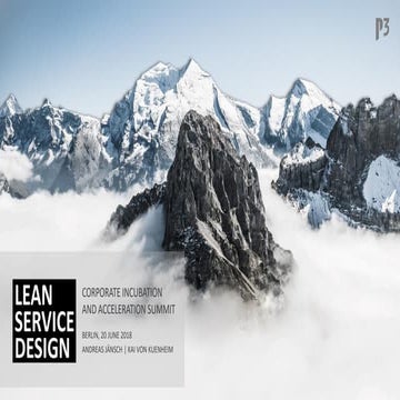 P3 Lean Service Design (LSD) – Hypothesis-based digital product development" ...