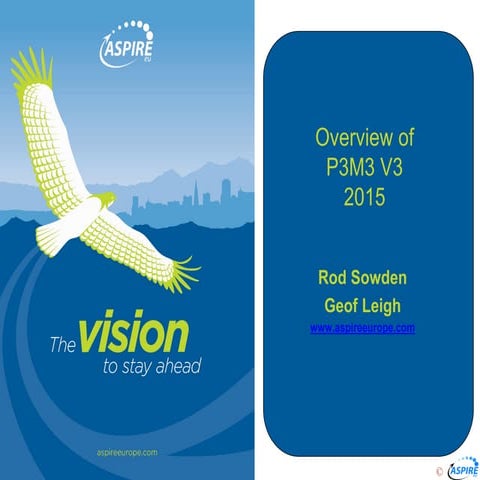 Overview of P3M3, Geof Leigh 19th Jan 2016, Bolton