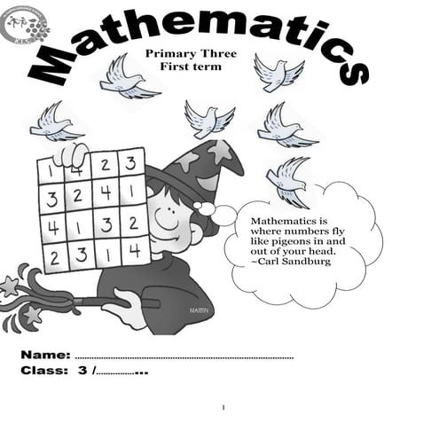 P3 t1 math booklet