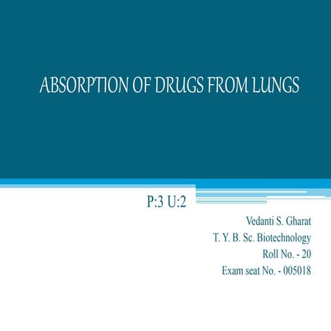 ABSORPTION OF DRUGS FROM LUNGS.pptx