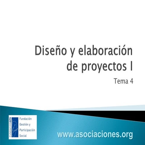 Diseño y elaboración de proyectos I | PDF
