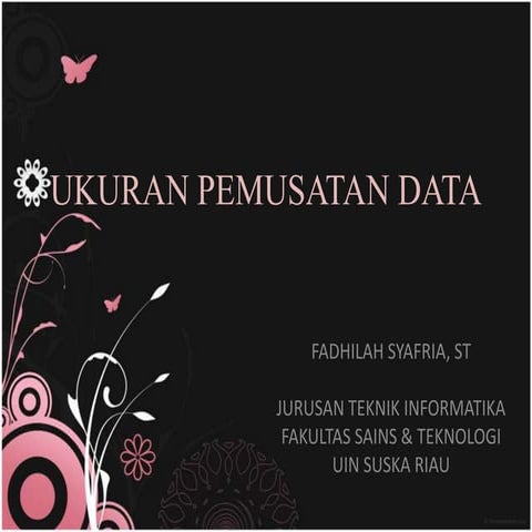 P4   ukuran pemusatan data