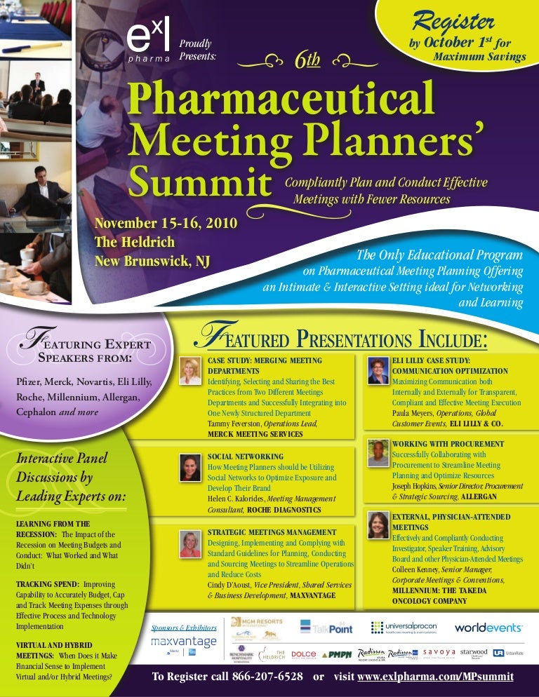 6th Pharmaceutical Meeting Planners Conference Brochure