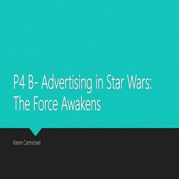 Star Wars New Poster Analysis Pptx