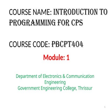 Beginning Python Programming | PPTX