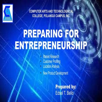Preparing for Entrepreneurship-BELLO-E..pptx