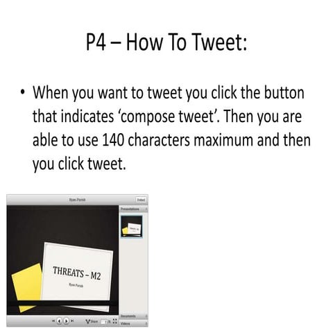Unit 1 - P4 – how to tweet