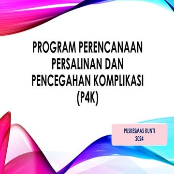 p4k 2024 program perencanaan kehamilan dan pencegahan komplikasi ...