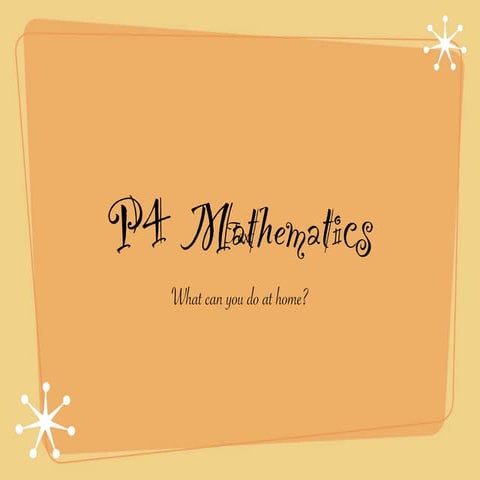 P4 math workshop