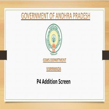 P4 PS Login addition screen.pptx grama wa | PPTX