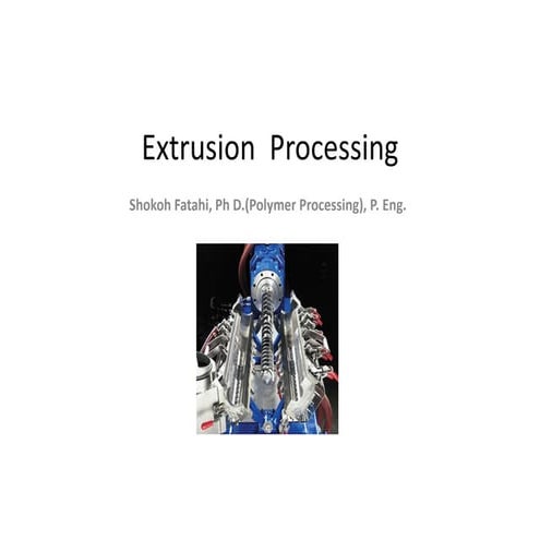 extrusion processing
