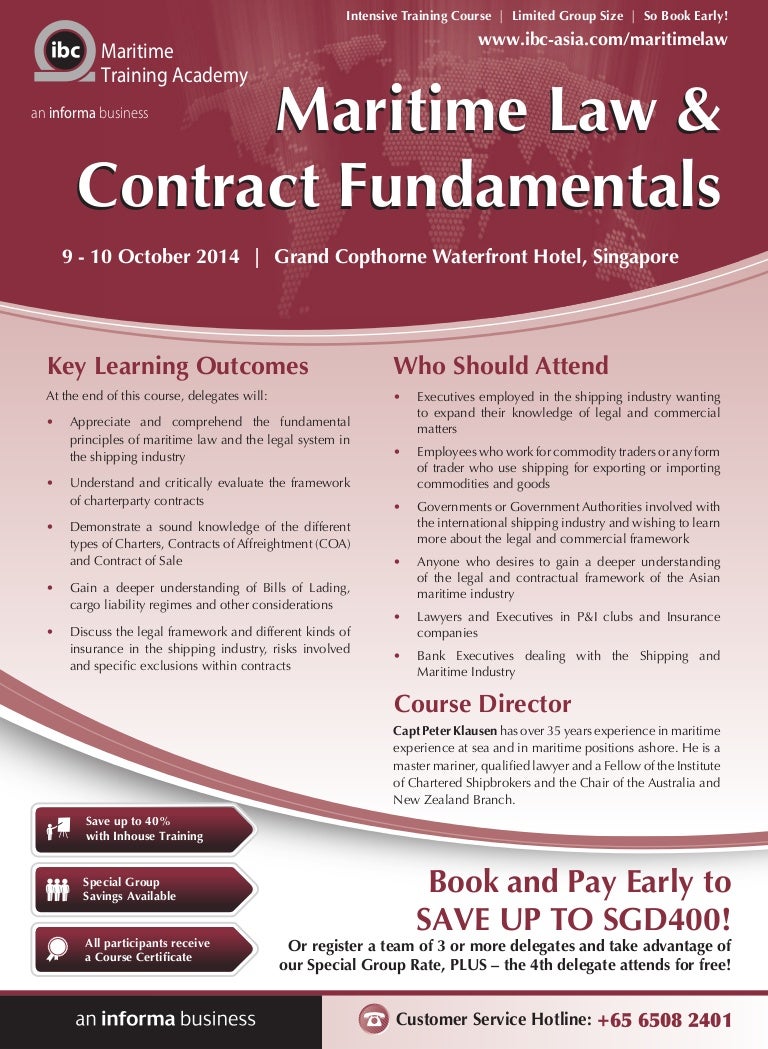 Maritime Law & Contract Fundamentals