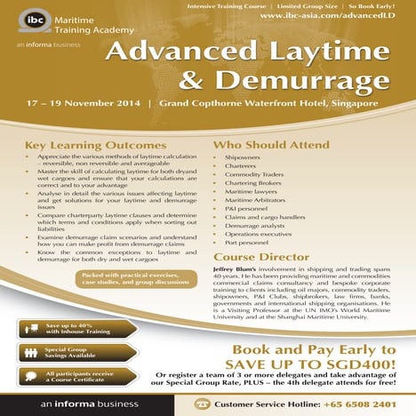 Advanced Laytime & Demurrage