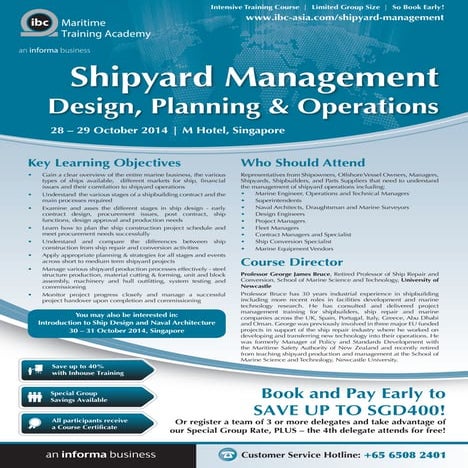 Shipyard Management - Design, Planning & Operations