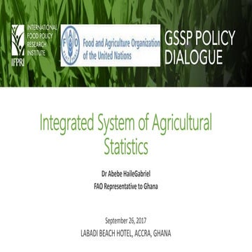 Integrated System of Agricultural Statistics