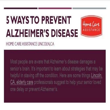 5 ways to prevent alzheimer’s disease | PPTX