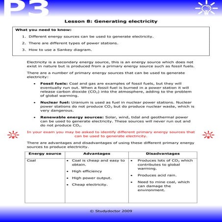 P6 generating-electricity | PDF