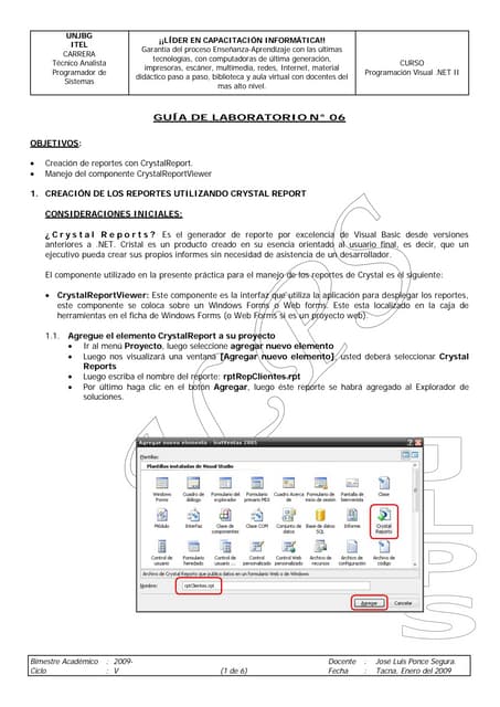 Guia de Laboratorios 6 - VB.NET 2005