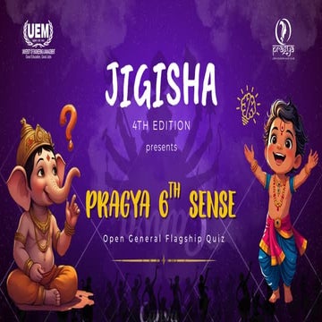 Pragya 6th Sense (P6S) – 4th Edition | Open General Flagship Quiz 2025