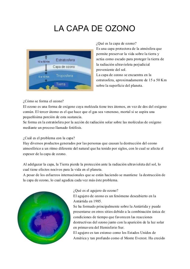 La Capa De Ozono