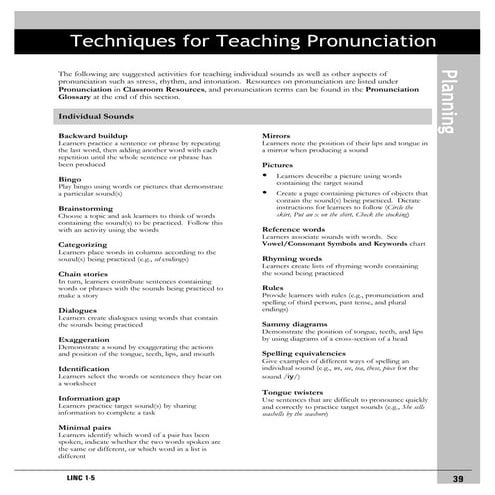 P7techniqs teach pronun