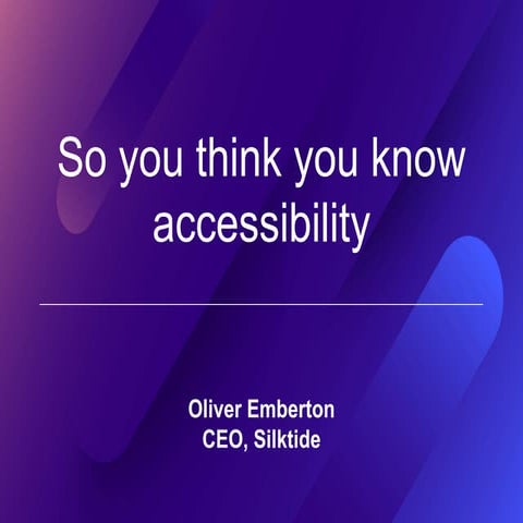 Higher Education Digital Accessibility 101 | PPTX
