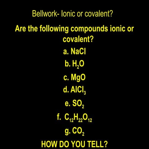 Lecture 8.2- Lewis Dot Structures for Molecules