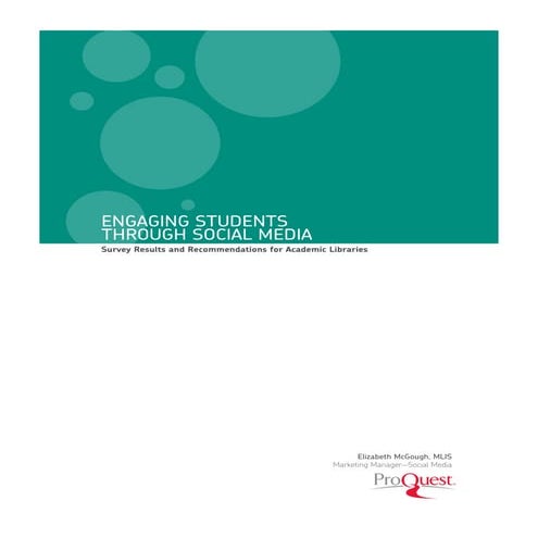 Undergraduate and Graduate Student Use of Social Media Whitepaper
