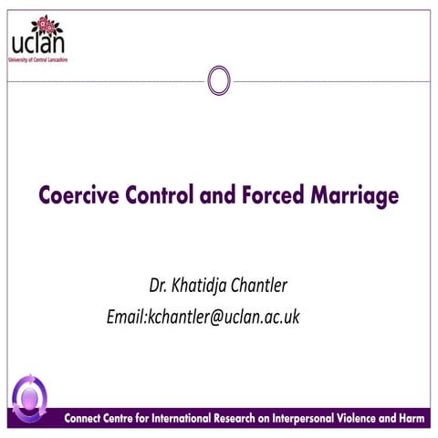 Coercive Control & Forced Marriage | PPTX