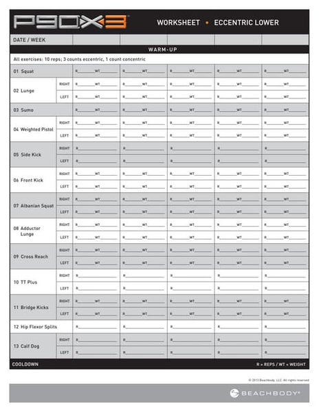 P 90 x worksheet