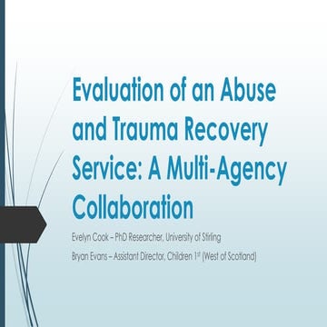 Evaluation of an Abuse and Trauma Recovery Service: A Multi-Agency Collaboration